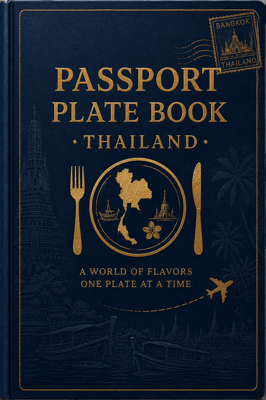 Passport Plate Thailand — 15 Recipes (Digital PDF)